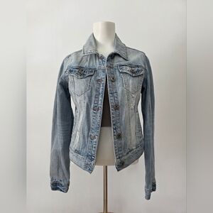 Mudd Light Wash Denim Jacket Size M